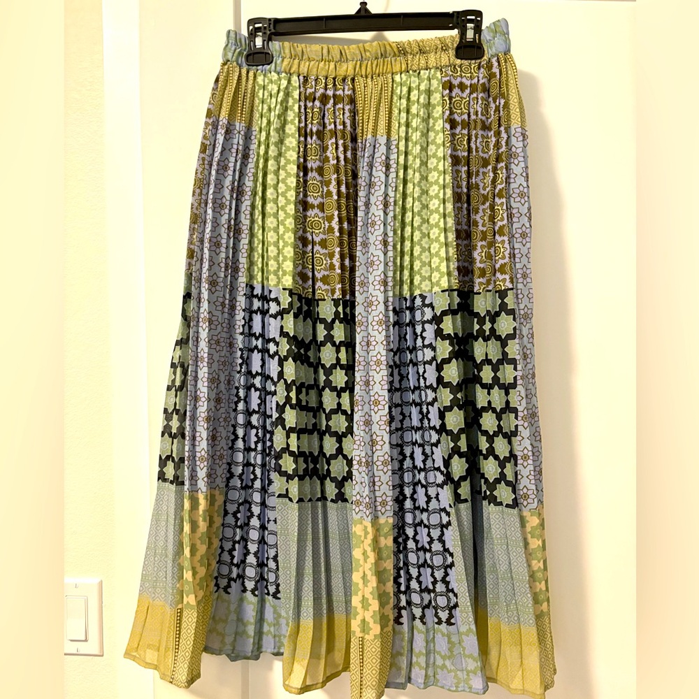 Patchwork A-Line Skirt